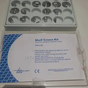 Dental Shell Anatomical Aluminum Crowns Kit Assorted Sizes PP003/9250