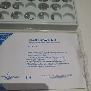 Dental Shell Anatomical Aluminum Crowns Kit Assorted Sizes PP003/9250