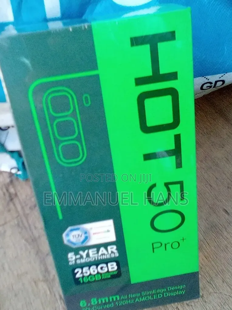 New Infinix Hot 50 Pro+ 4G 256 GB Black