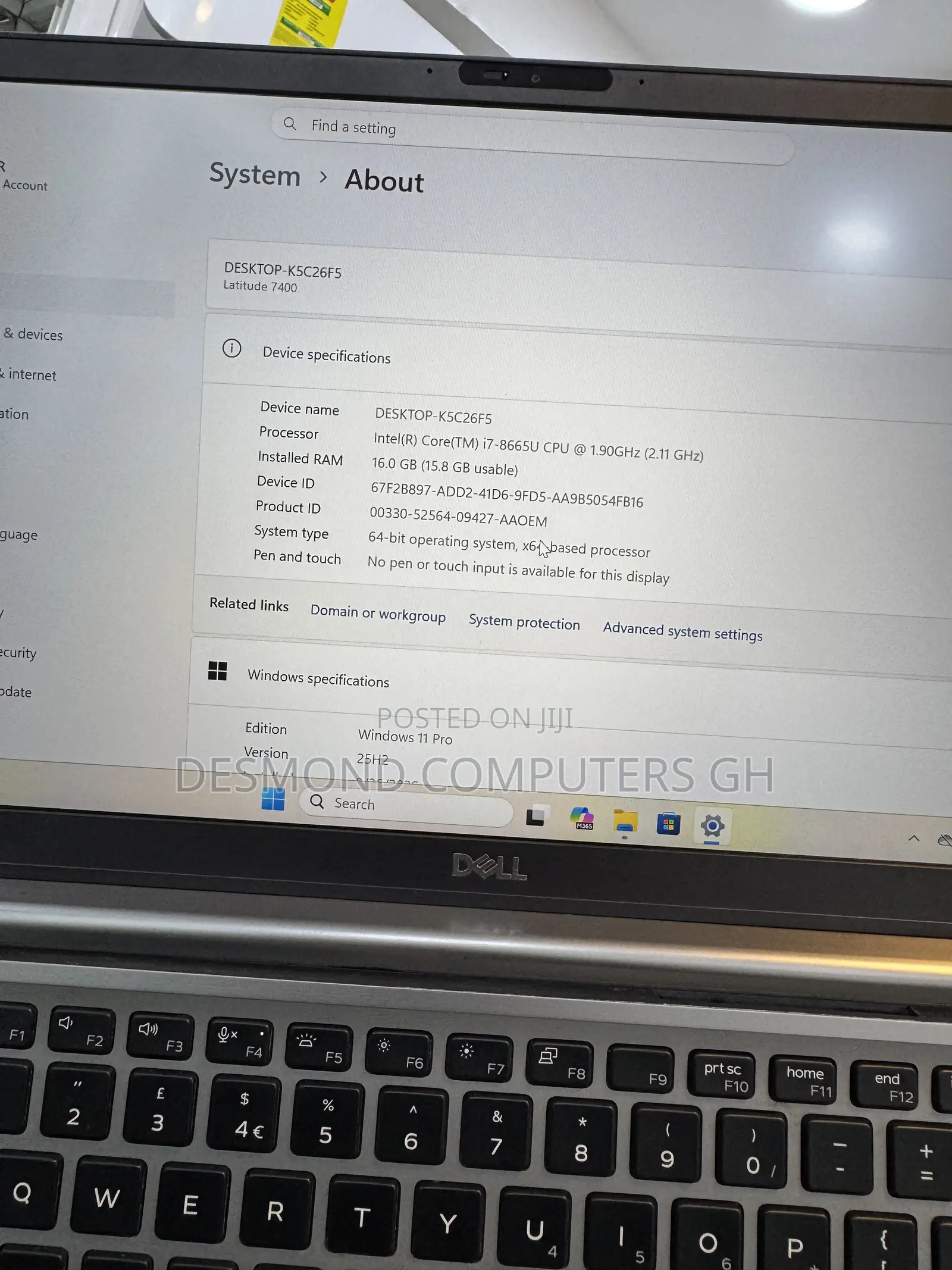 Laptop Dell Latitude 7400 16GB Intel Core i7 SSD 256GB