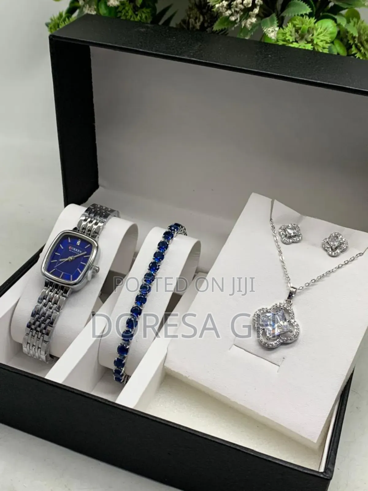 Curren Ladies Watch,Necklace Bracelet Set – Elegant Gift Set for Her