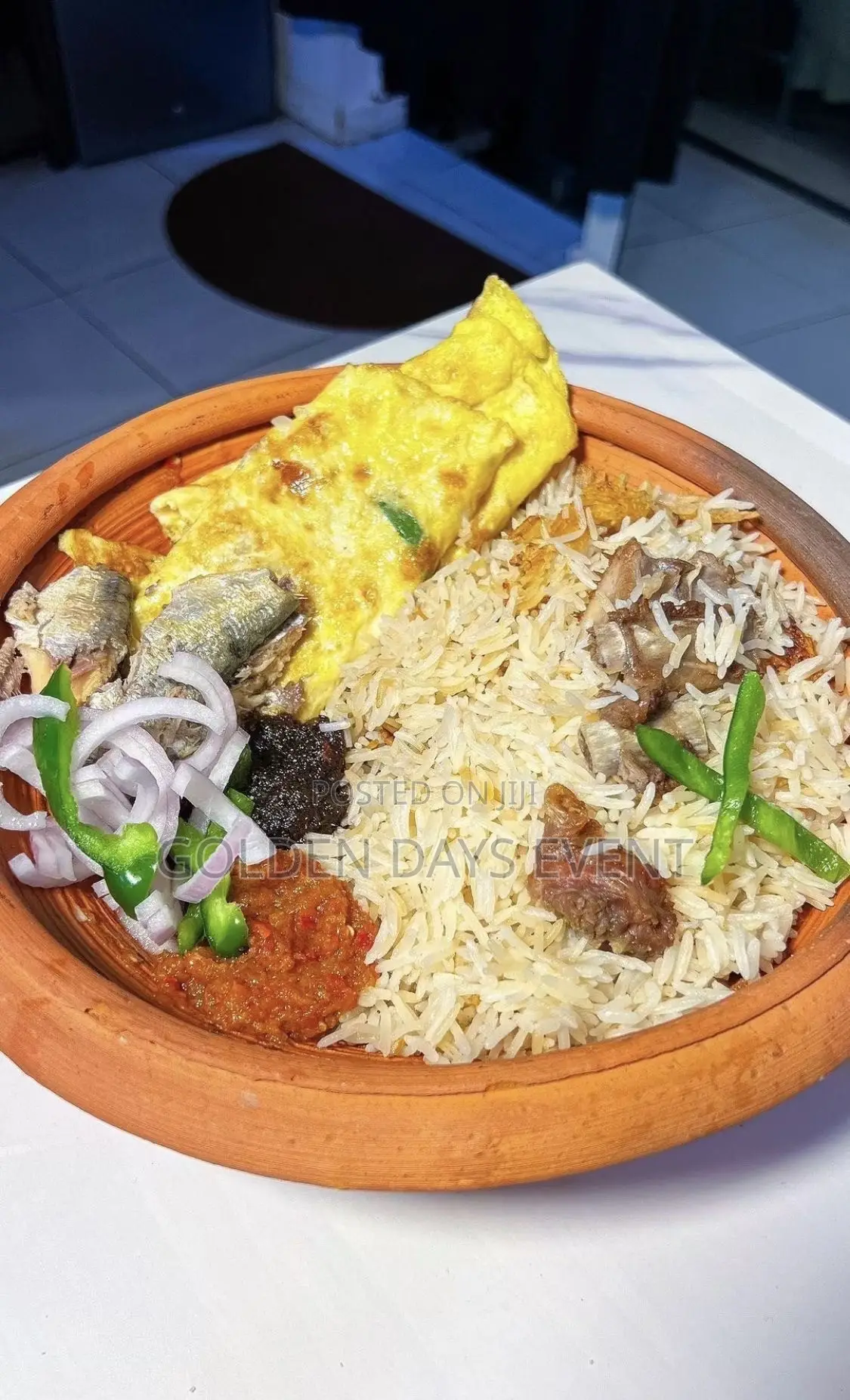 Eggs With Pepper and Oil Rice