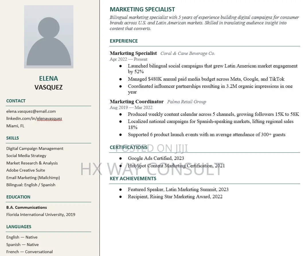 Professional CV OR Resume Writing Service