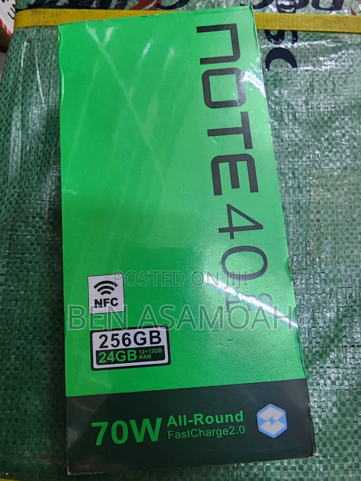 New Infinix Note 40 Pro 256 GB Black