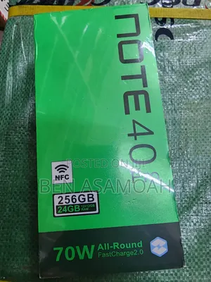 New Infinix Note 40 Pro 256 GB Black