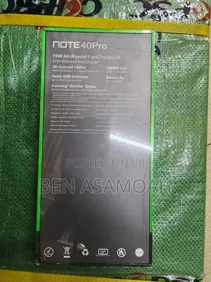 New Infinix Note 40 Pro 256 GB Black