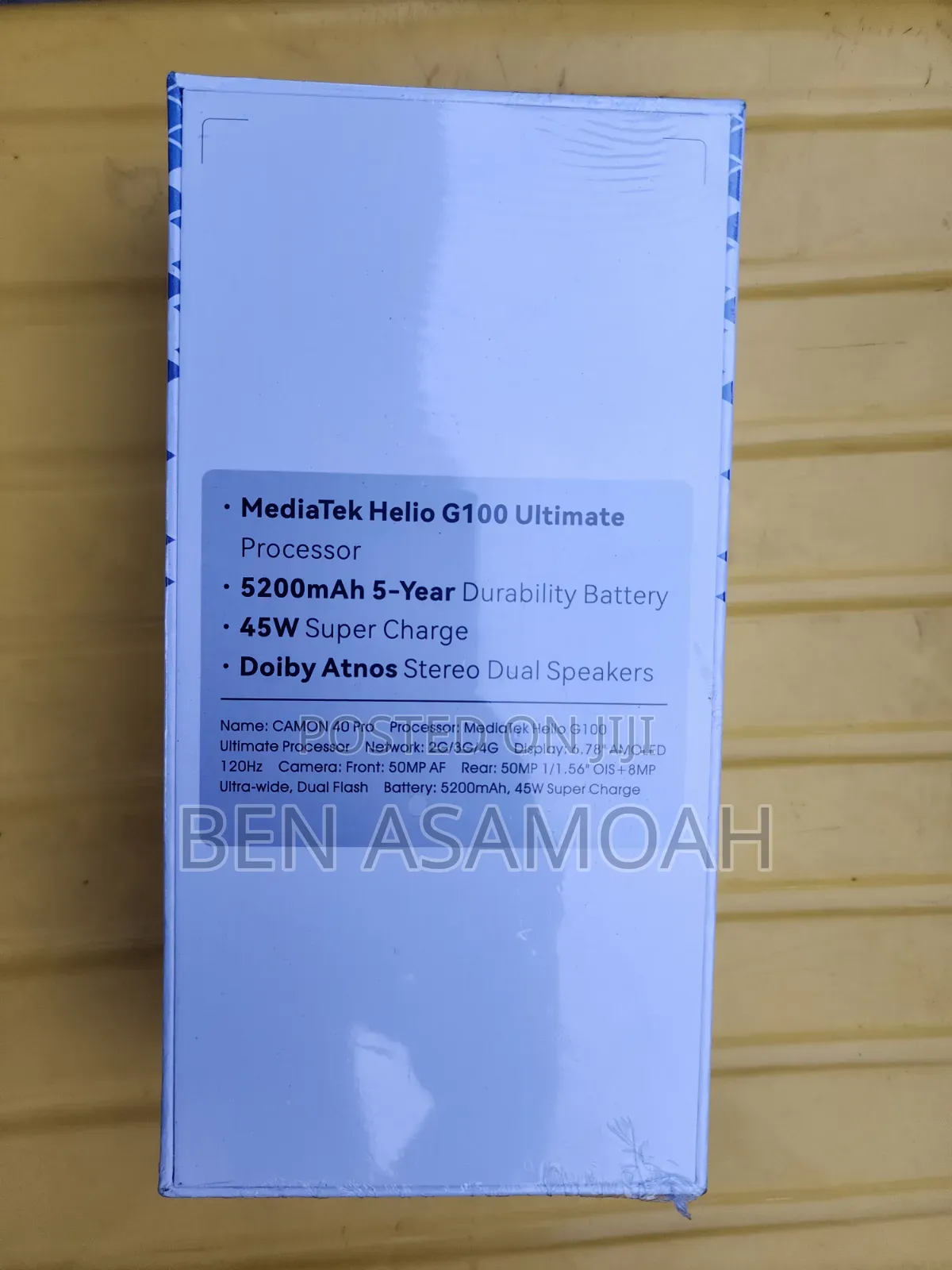 New Tecno Camon 40 Pro 5G 256 GB Blue
