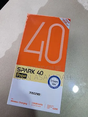 New Tecno Spark 40 Pro+ 256 GB Black