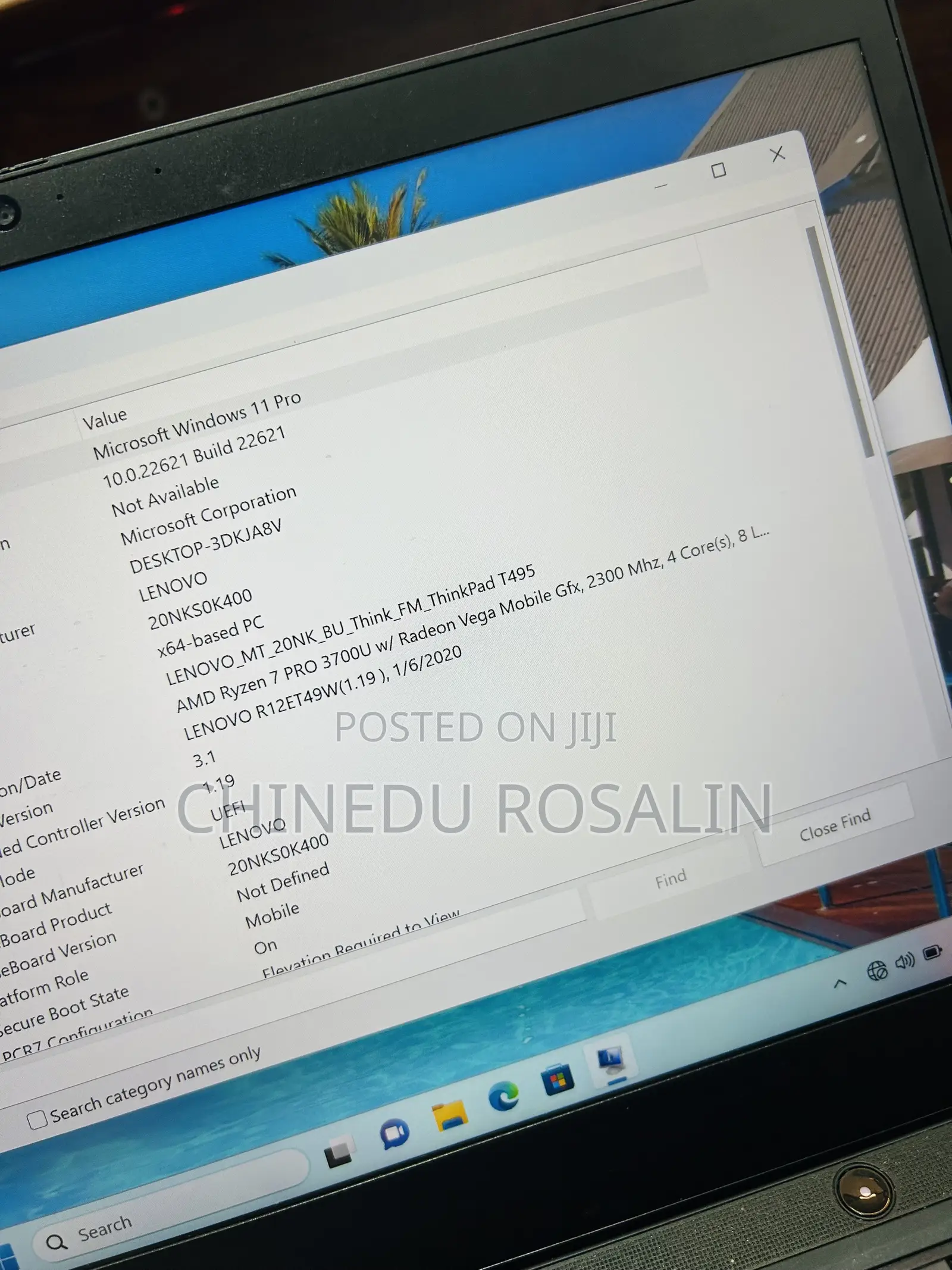 Laptop Lenovo ThinkPad t495s 16GB AMD Ryzen 7 SSD 512GB