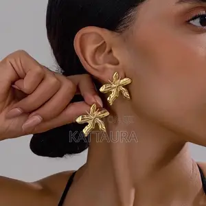 Gold-Toned Statement Earrings