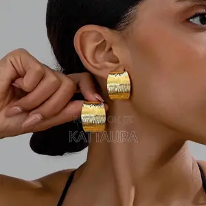 Gold-Toned Statement Earrings