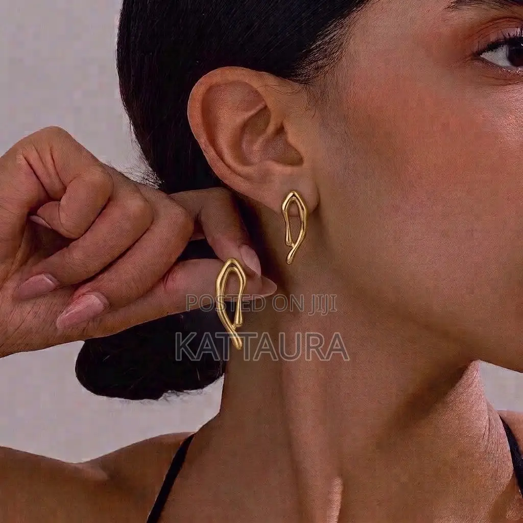 Gold-Toned Statement Earrings