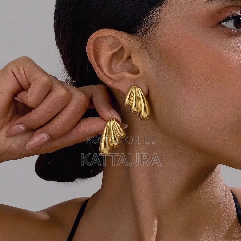 Gold-Toned Statement Earrings