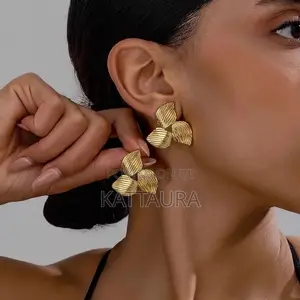 Gold-Toned Statement Earrings