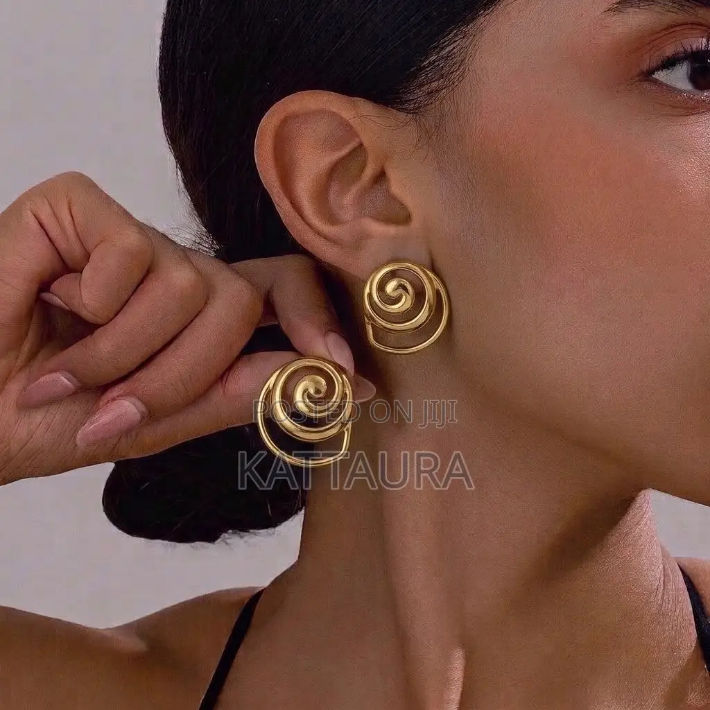 Gold-Toned Statement Earrings