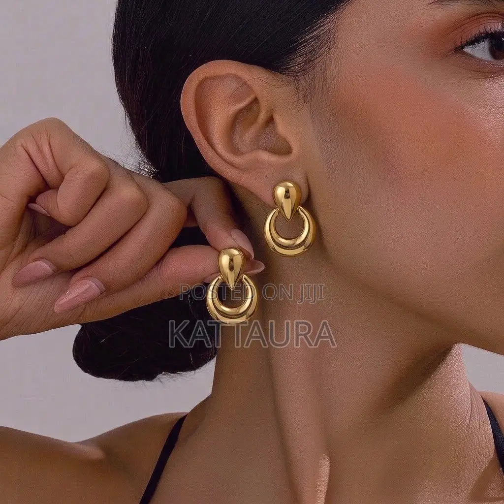 Gold-Toned Statement Earrings