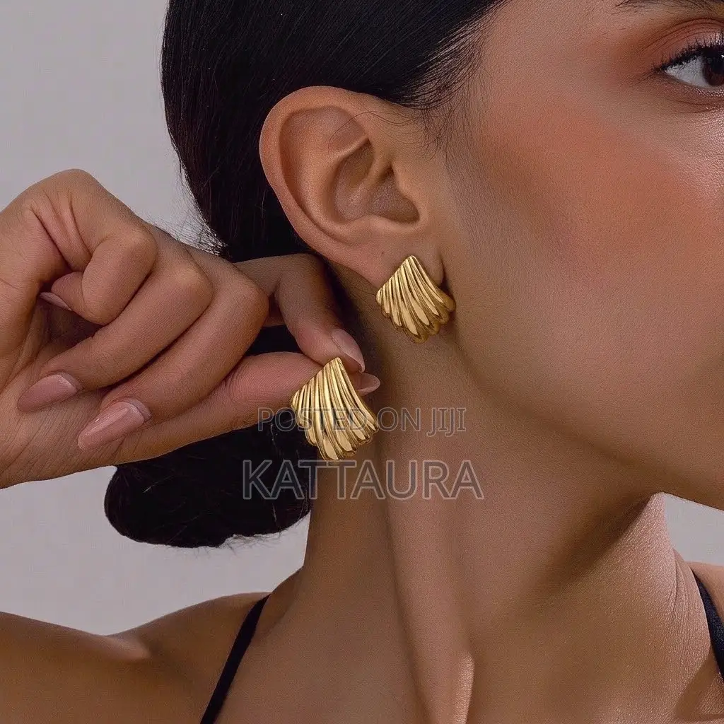 Gold-Toned Statement Earrings