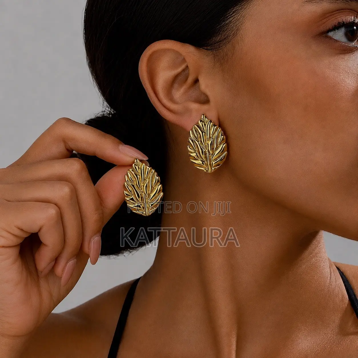 Gold-Toned Statement Earrings
