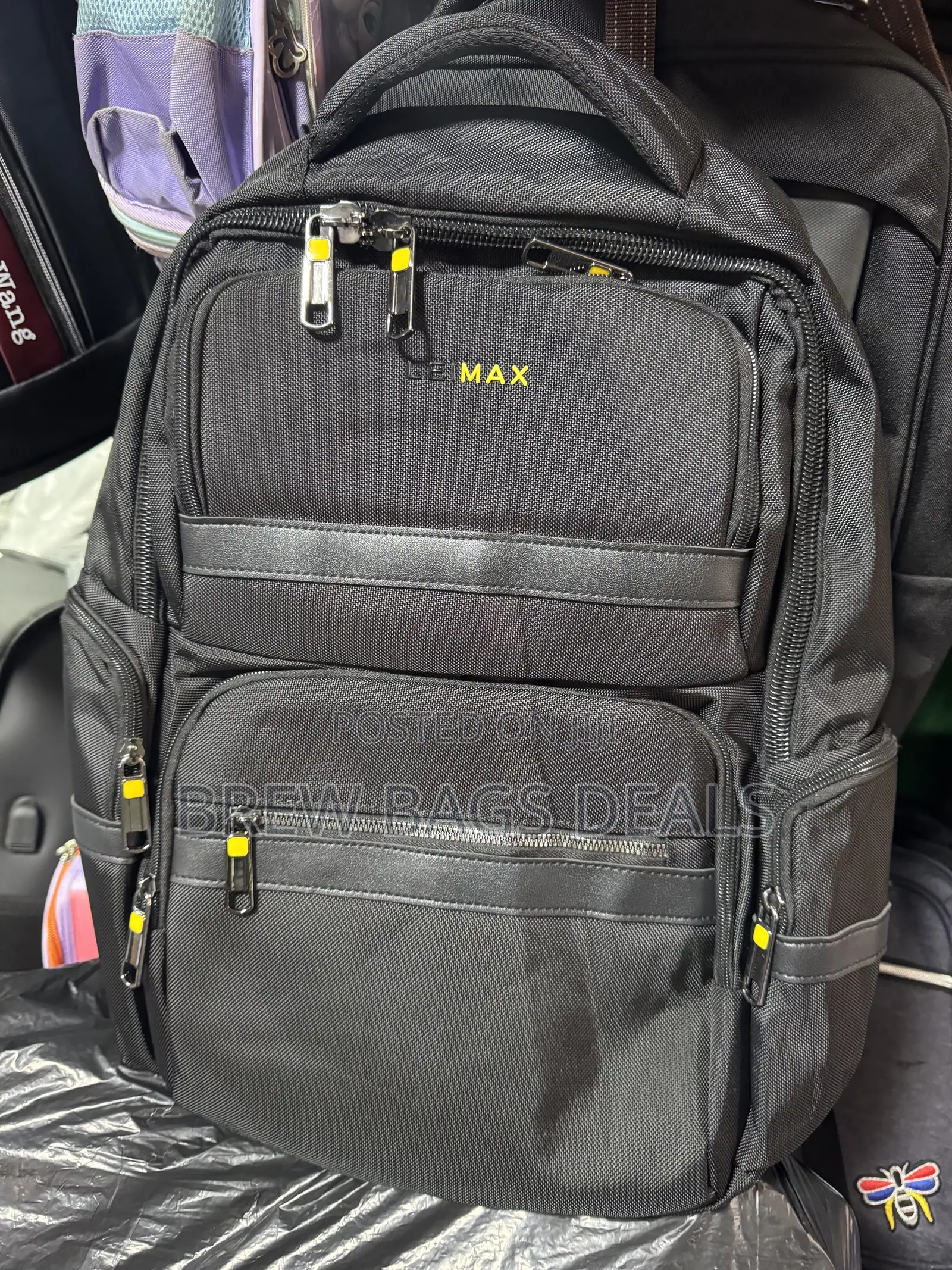 Premium Quality CEI MAX Thick Fabric Backpack.