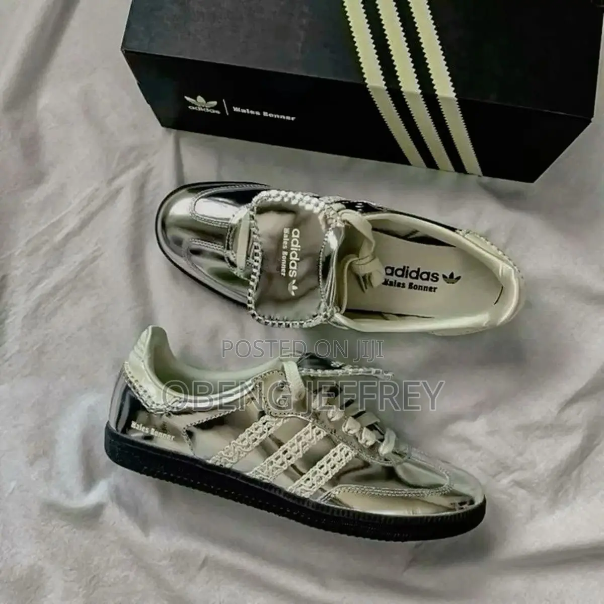 Original Adidas Samba Wales Bonner Silver Metallic