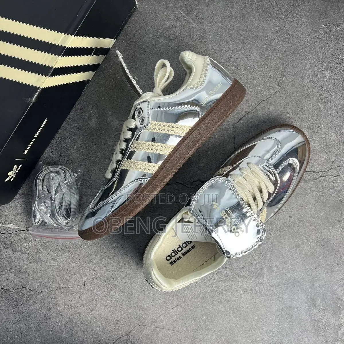 Original Adidas Samba Wales Bonner Silver Metallic