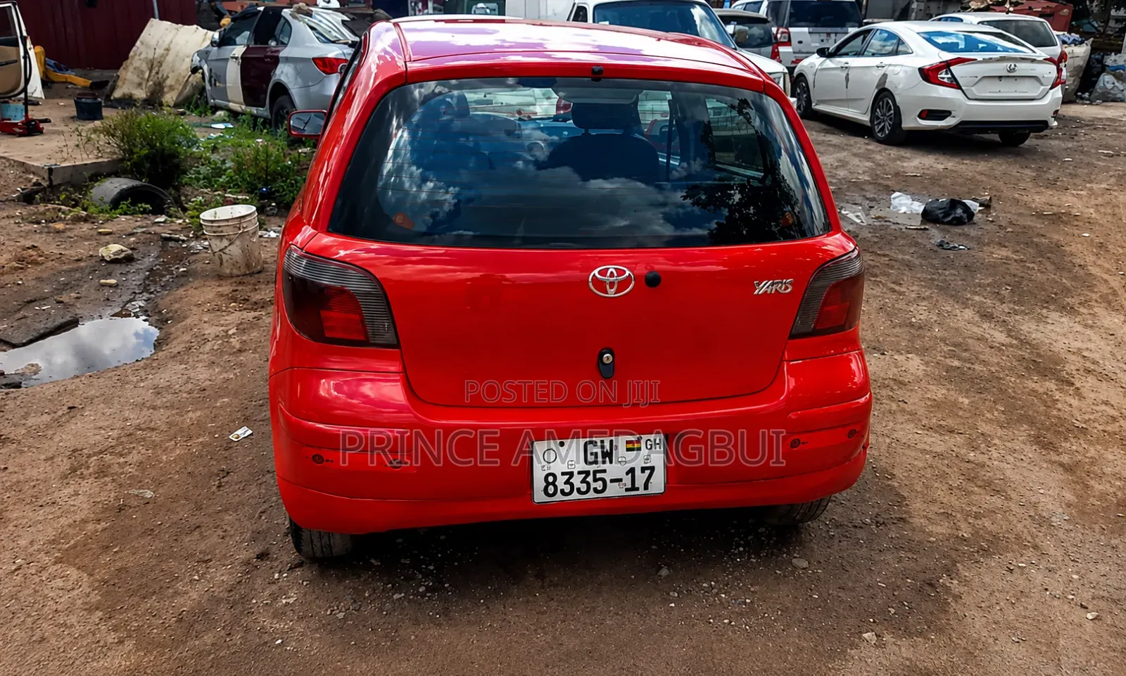 Toyota Yaris 2004 Red