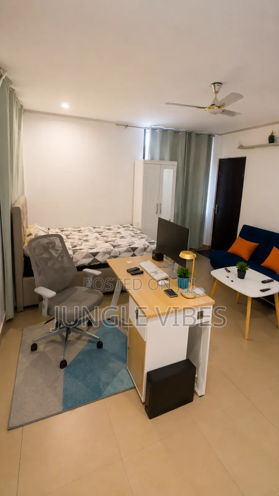 Furnished Cozy Studio Short Let – East Legon Hills / Nanakrom