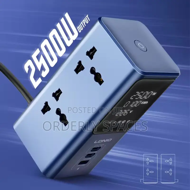 LDNIO Smart Display Tower Extension Board With 4 Outlets and 3 USB