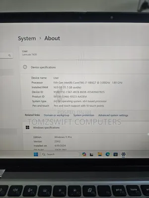Laptop Dell Latitude 7420 16GB Intel Core i7 SSD 256GB