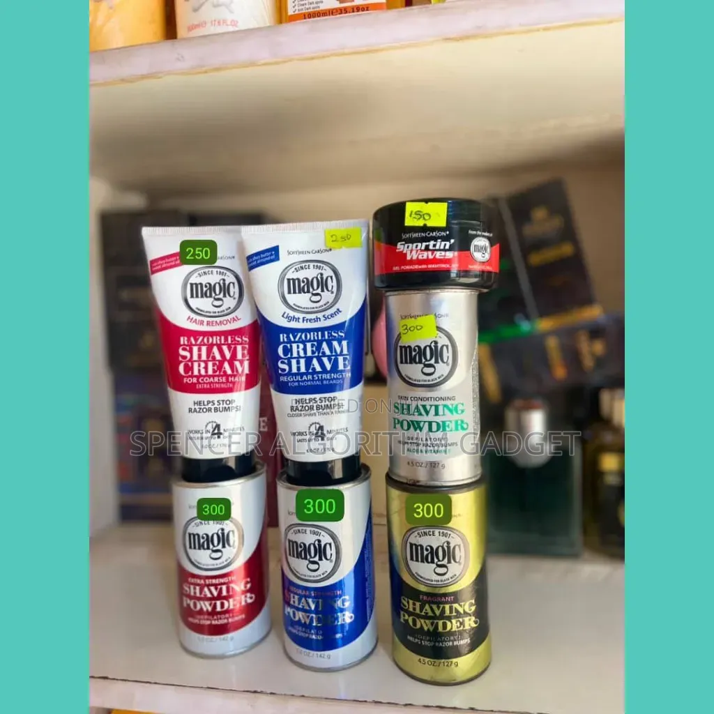 Softsheen Carson Magic Shaving Cream/Powder Sporting Waves Gel
