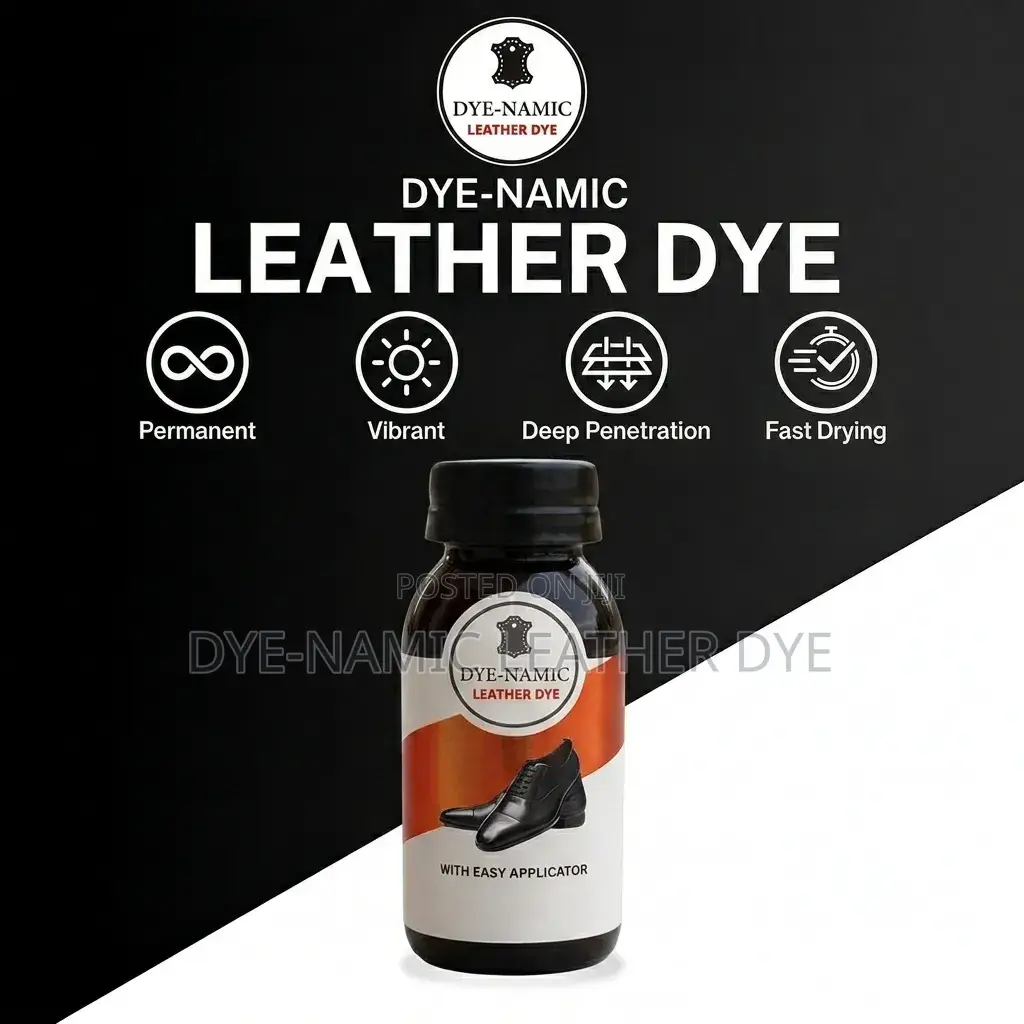 Dye-Namic Leather Dye - For Shoes, Bags & Belts - Black