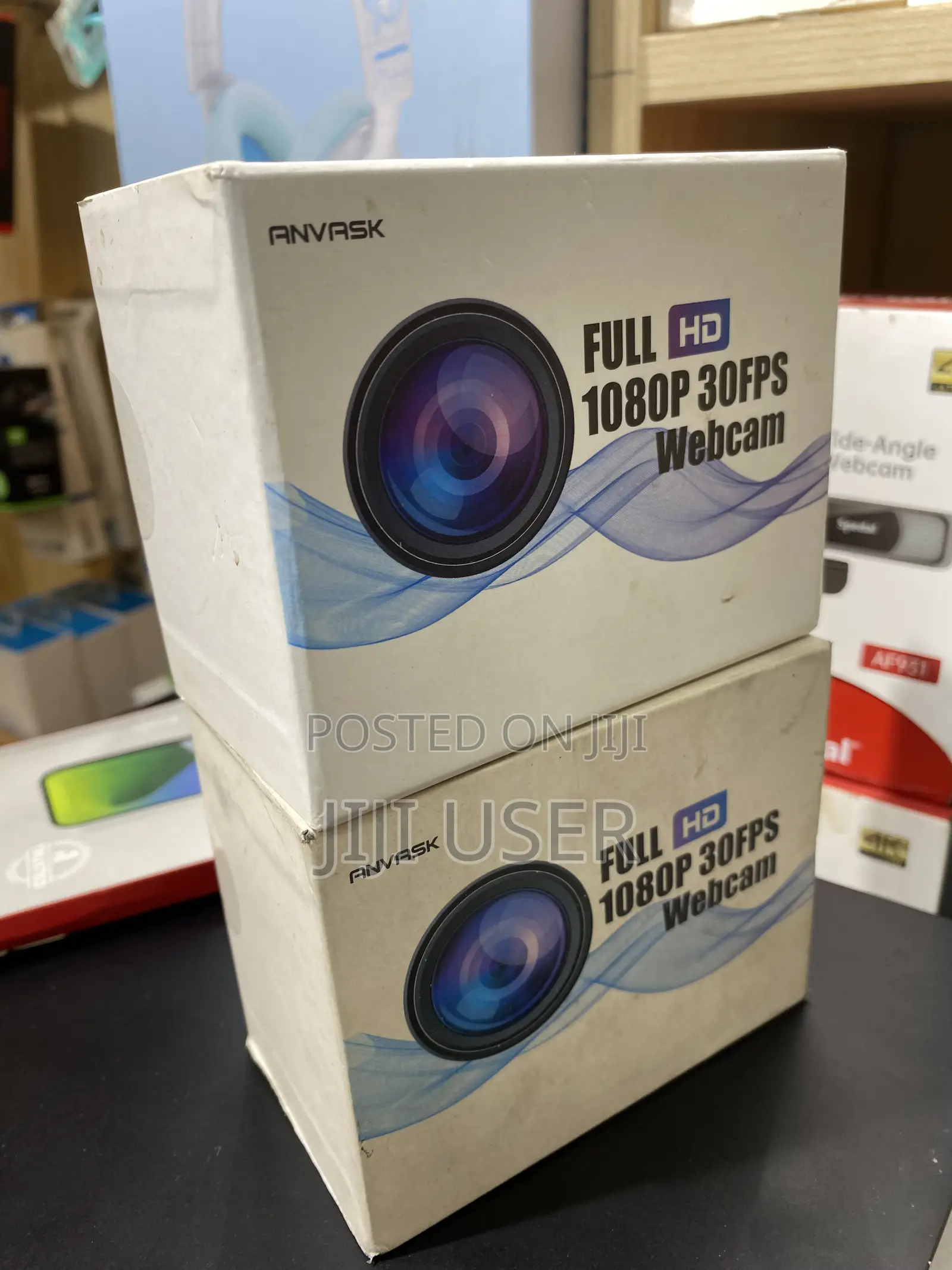 Anvask Full Hd Webcam With Microphone for Desktop, 1080p Hd USB