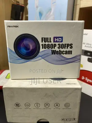Anvask Full Hd Webcam With Microphone for Desktop, 1080p Hd USB