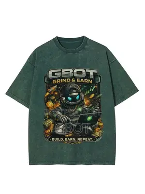 Gbot Acid Wash T Shirt