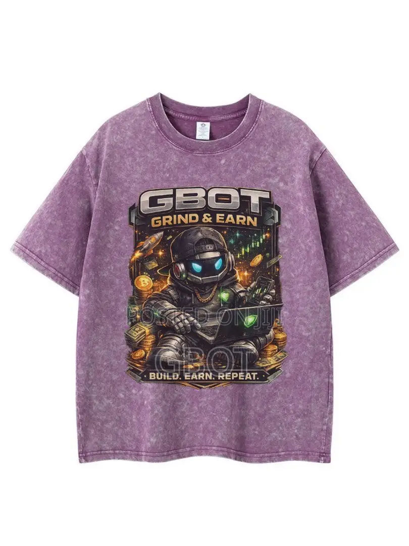 Gbot Acid Wash T Shirt