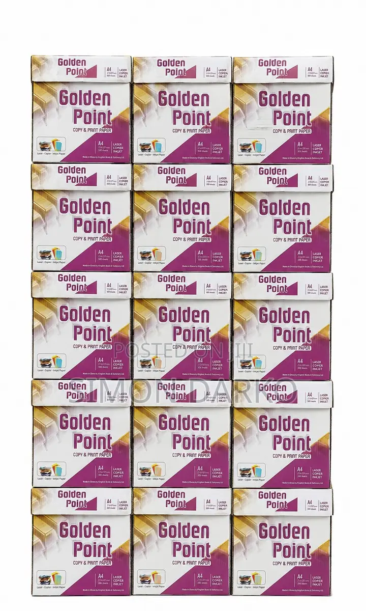 Golden Point A4 Copy and Print Paper 80 GSM Multipurpose Use in Box