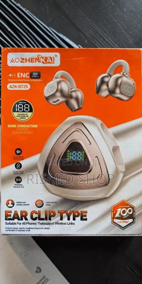 AZK-BT25 Bluetooth Clip-on Wireless Earphones