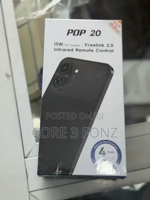 New Tecno Pop 20 64 GB Black