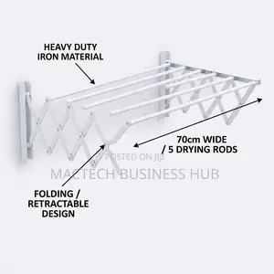 Wall-Mounted Folding Clothes Drying Rack