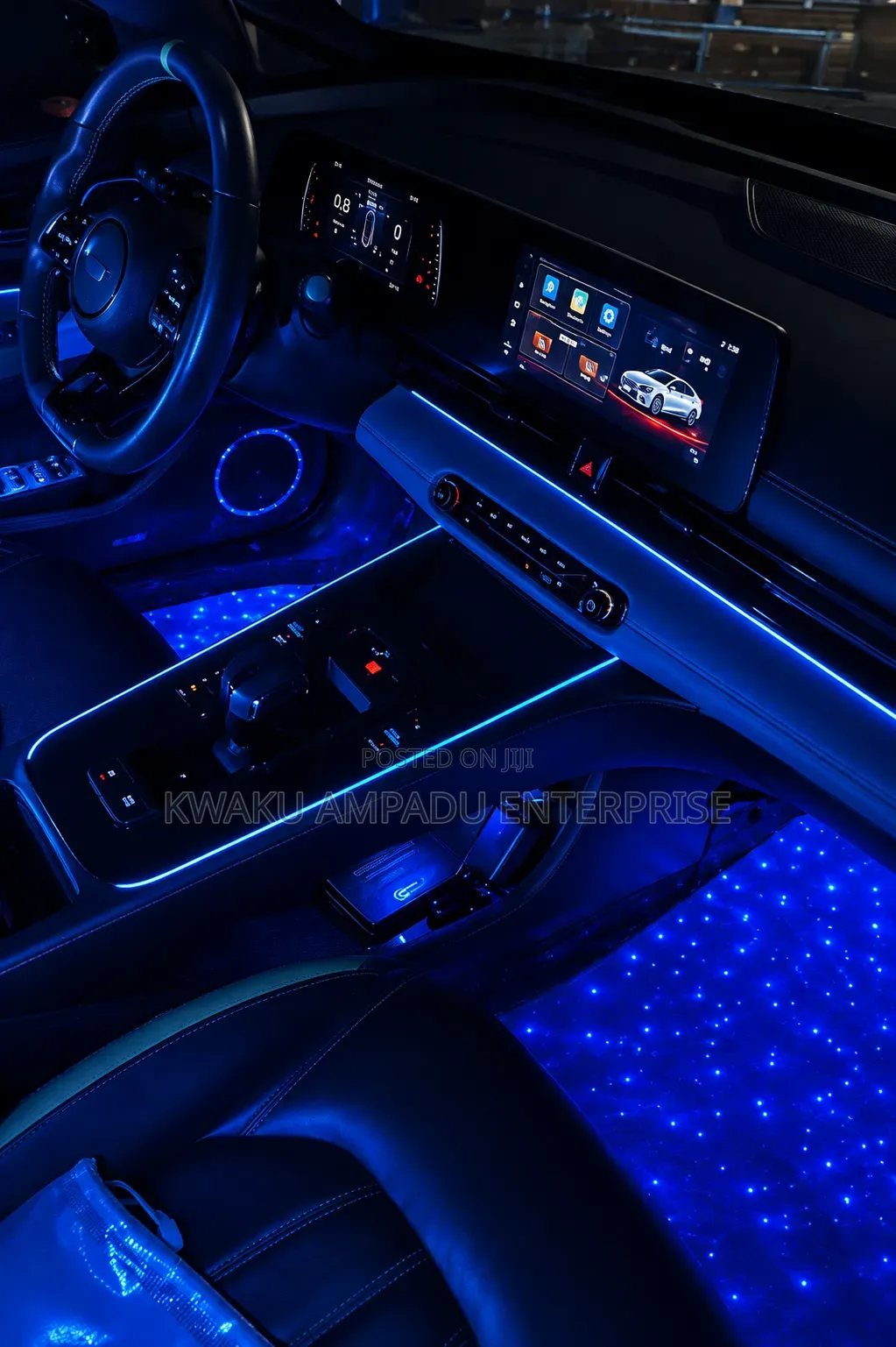 ⭐ Starlight Interior Car Floor LED Light – RGB Ambient Lighting
