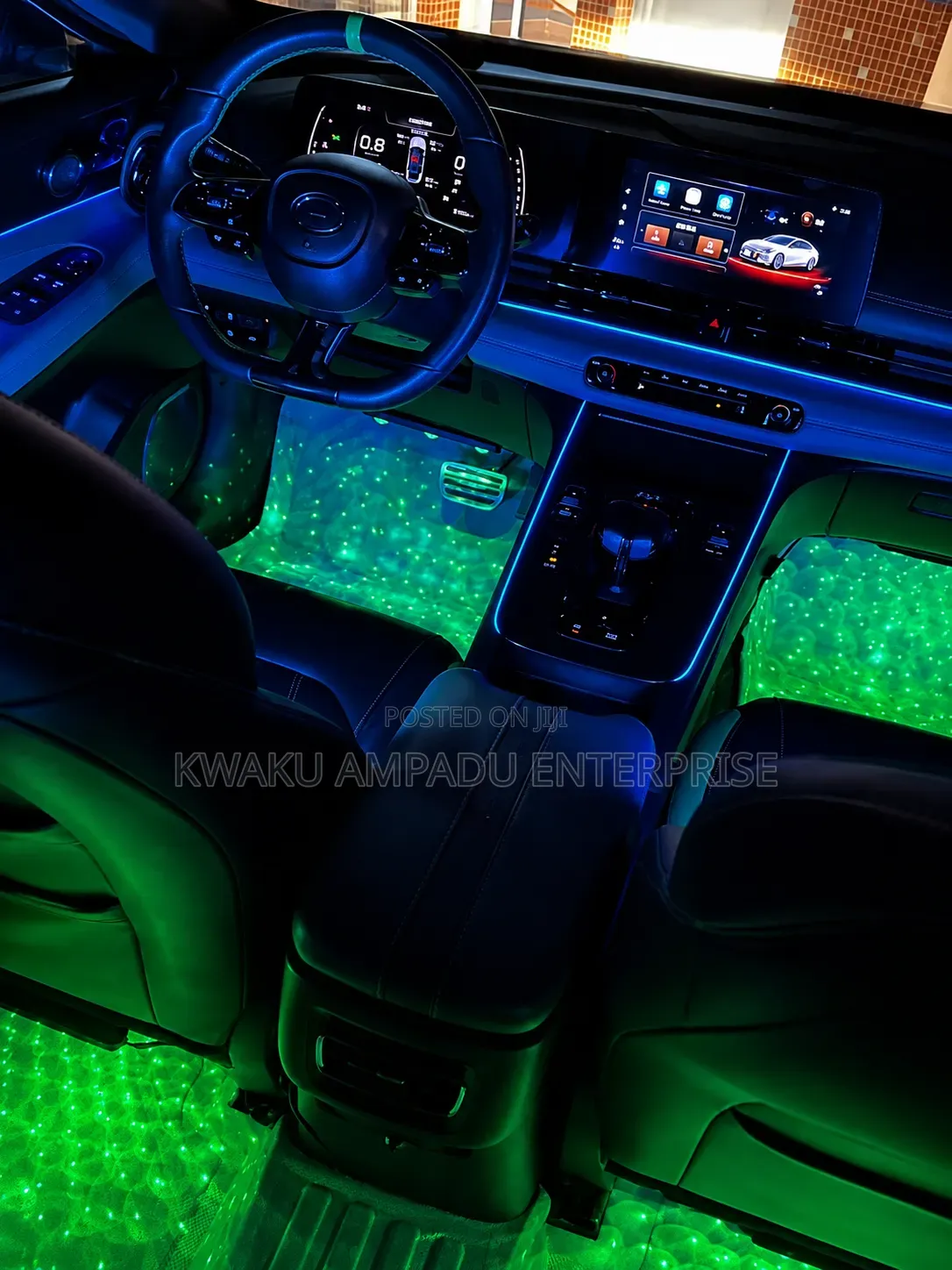 ⭐ Starlight Interior Car Floor LED Light – RGB Ambient Lighting