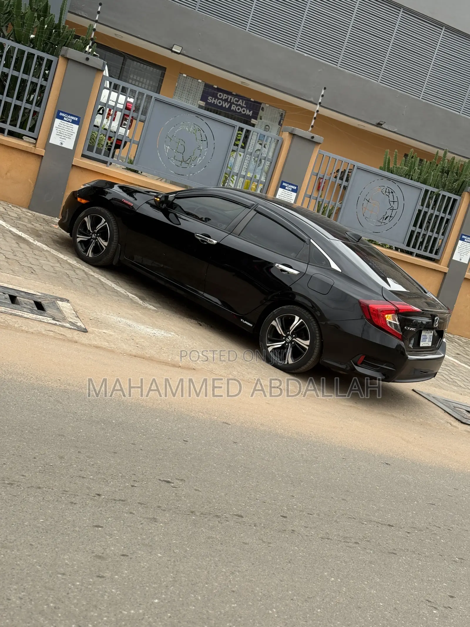 Honda Civic Touring 4dr Sedan (1.5L 4cyl) 2017 Black