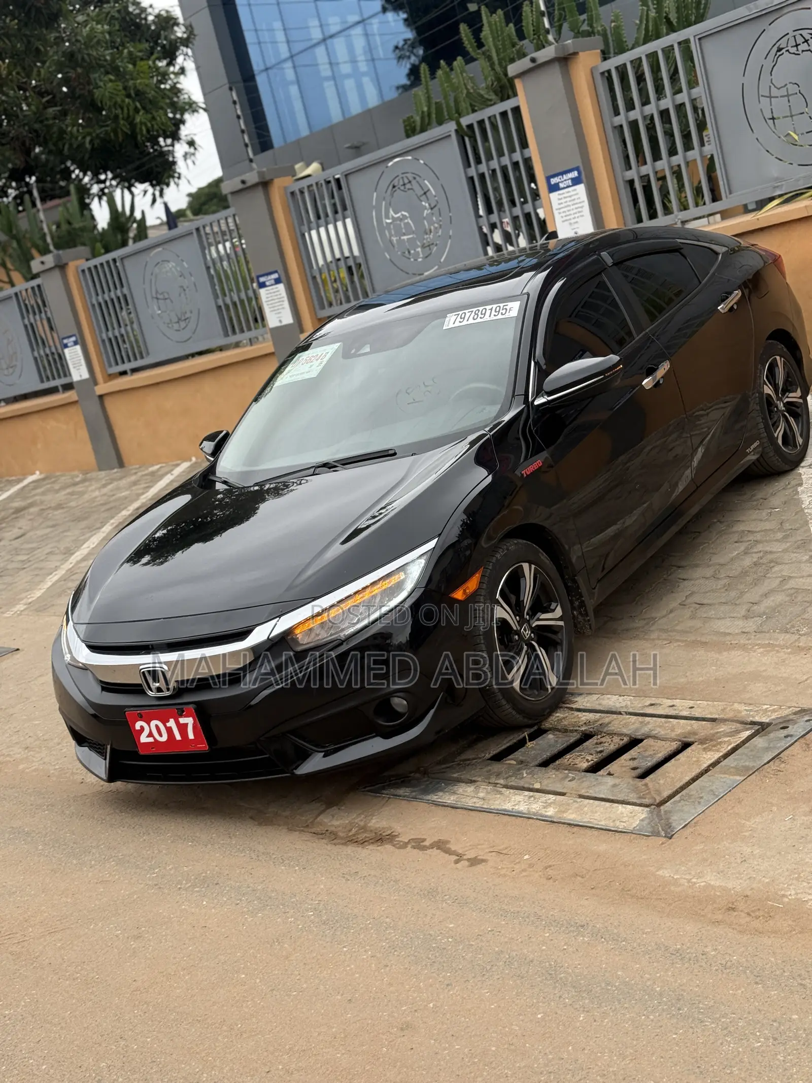 Honda Civic Touring 4dr Sedan (1.5L 4cyl) 2017 Black