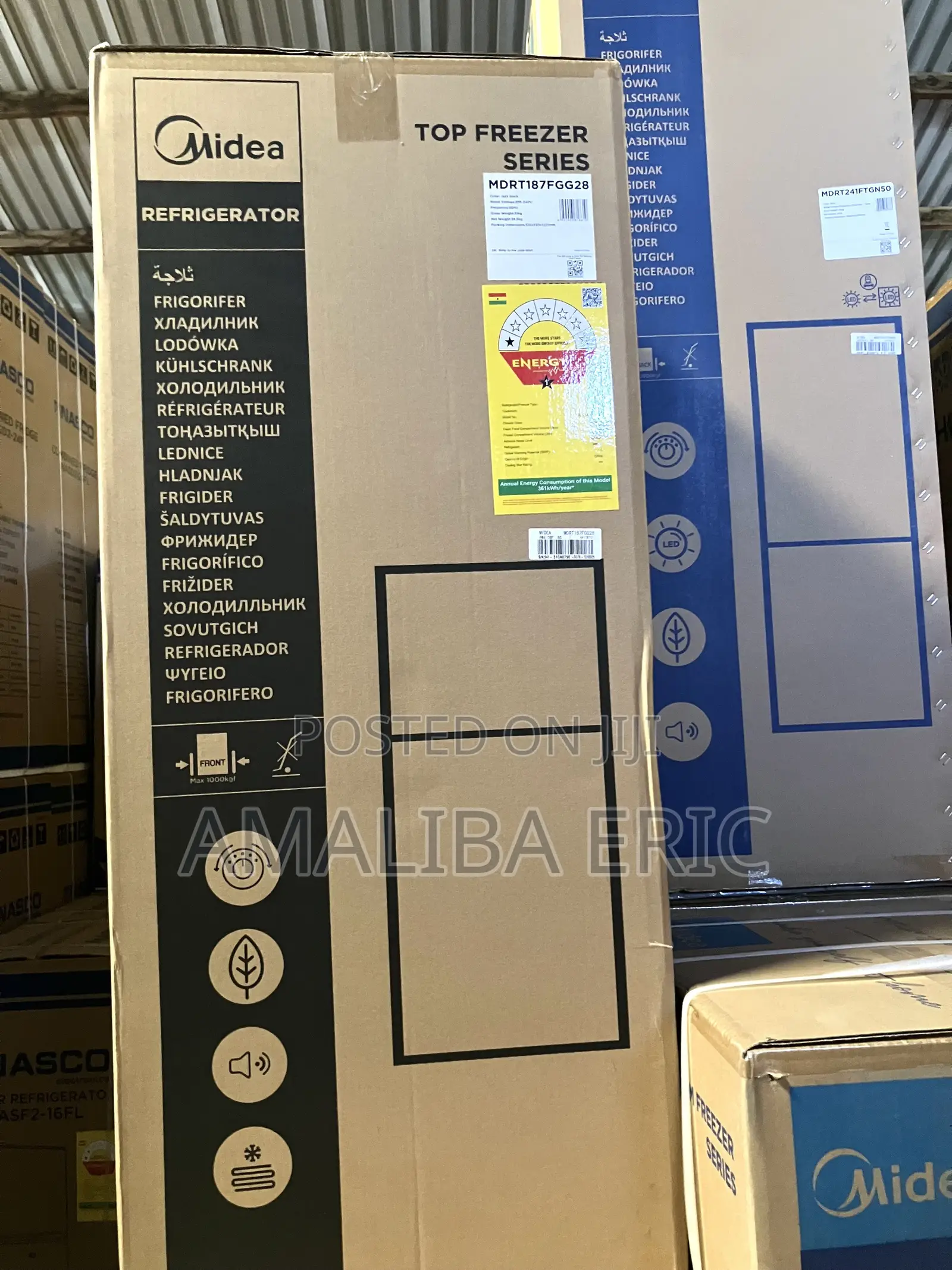 Quality Midea 174litres Double Door Bottom Freezer