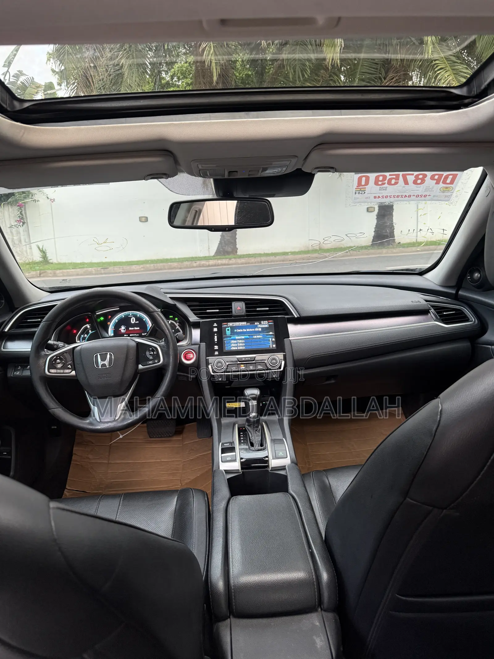 Honda Civic Touring 4dr Sedan (1.5L 4cyl) 2017 Black