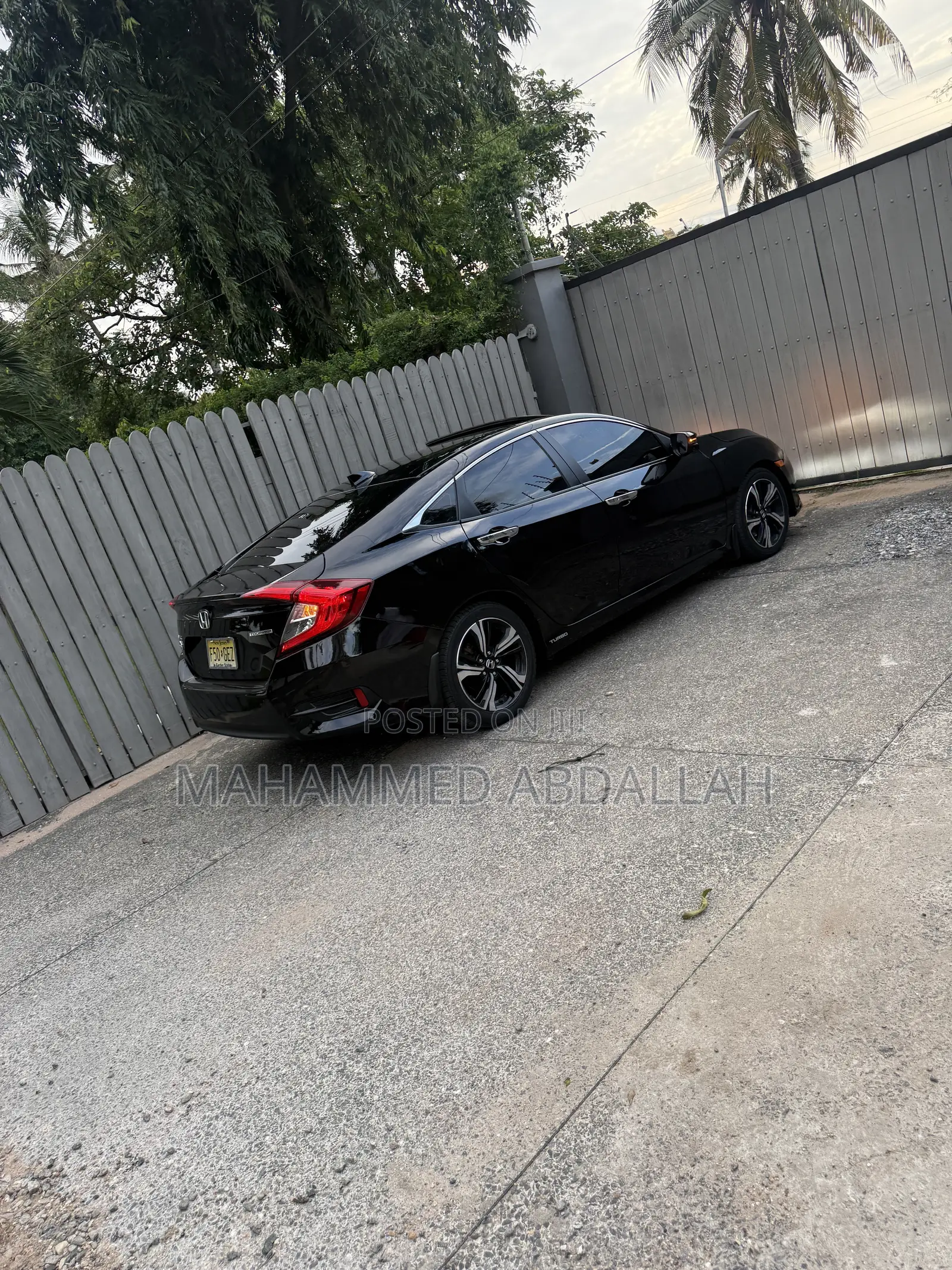 Honda Civic Touring 4dr Sedan (1.5L 4cyl) 2017 Black