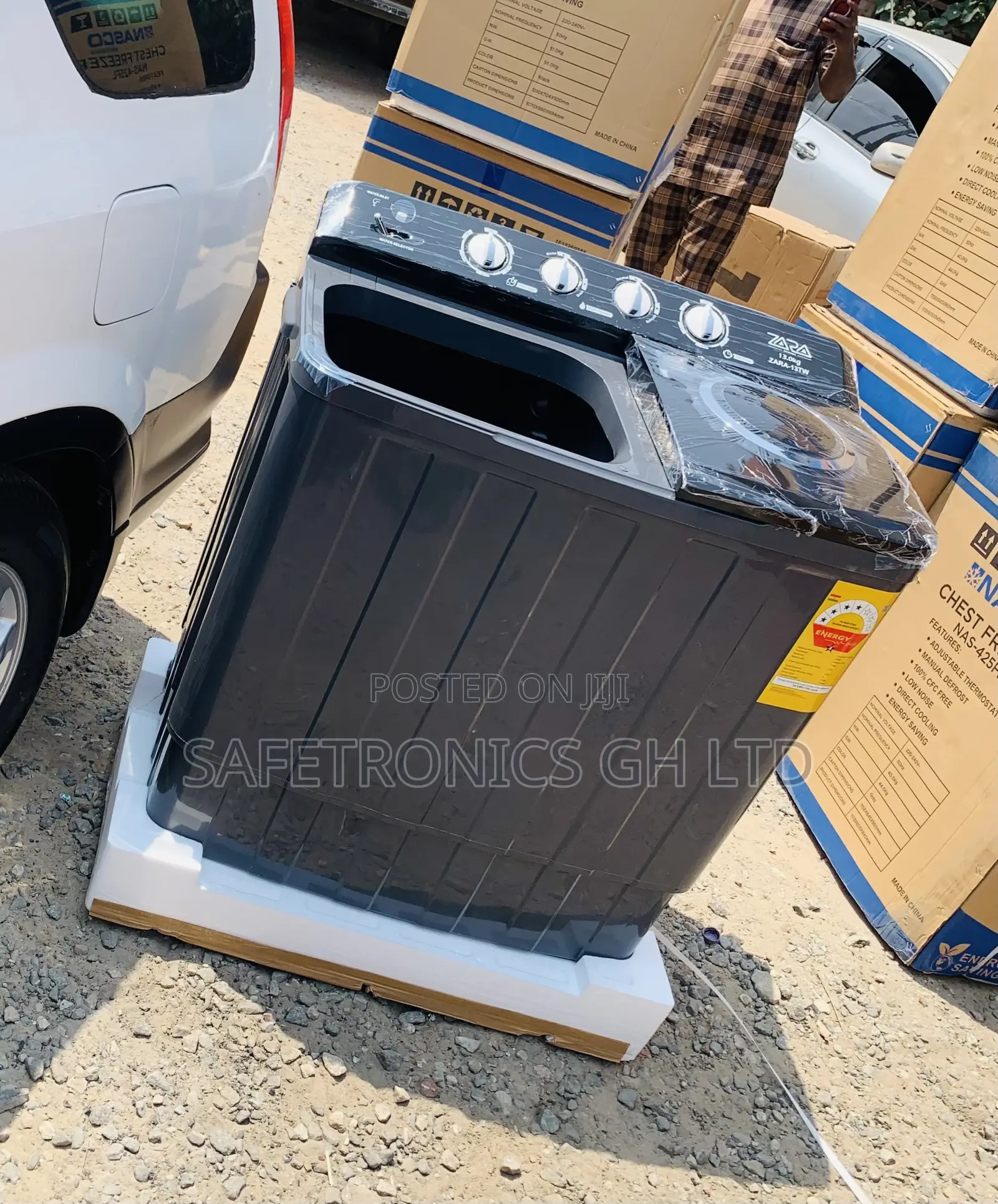 Durable New Zara 13KG Semi Automatic Washing Machine – Twin Tub