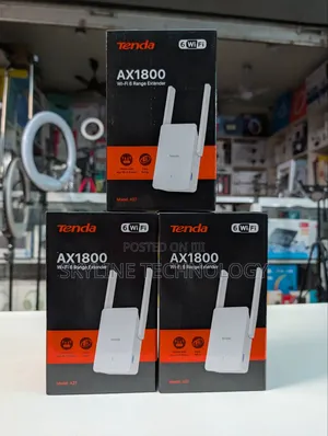 Tenda Dual Band Wi-Fi 6 High Speed Wi-Fi Repeater