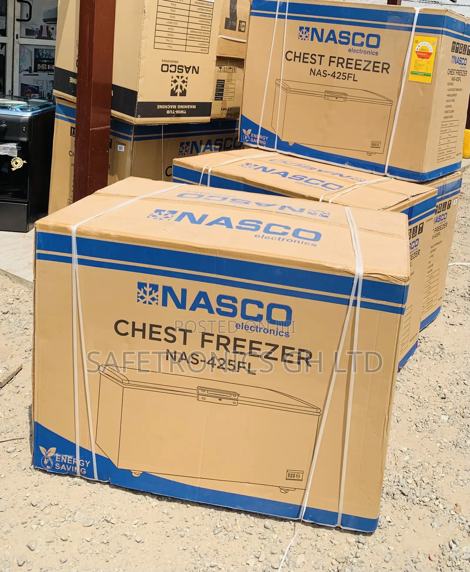 New Design NASCO-318-LTRS-CHEST-FREEZER-NAS-425FL-G