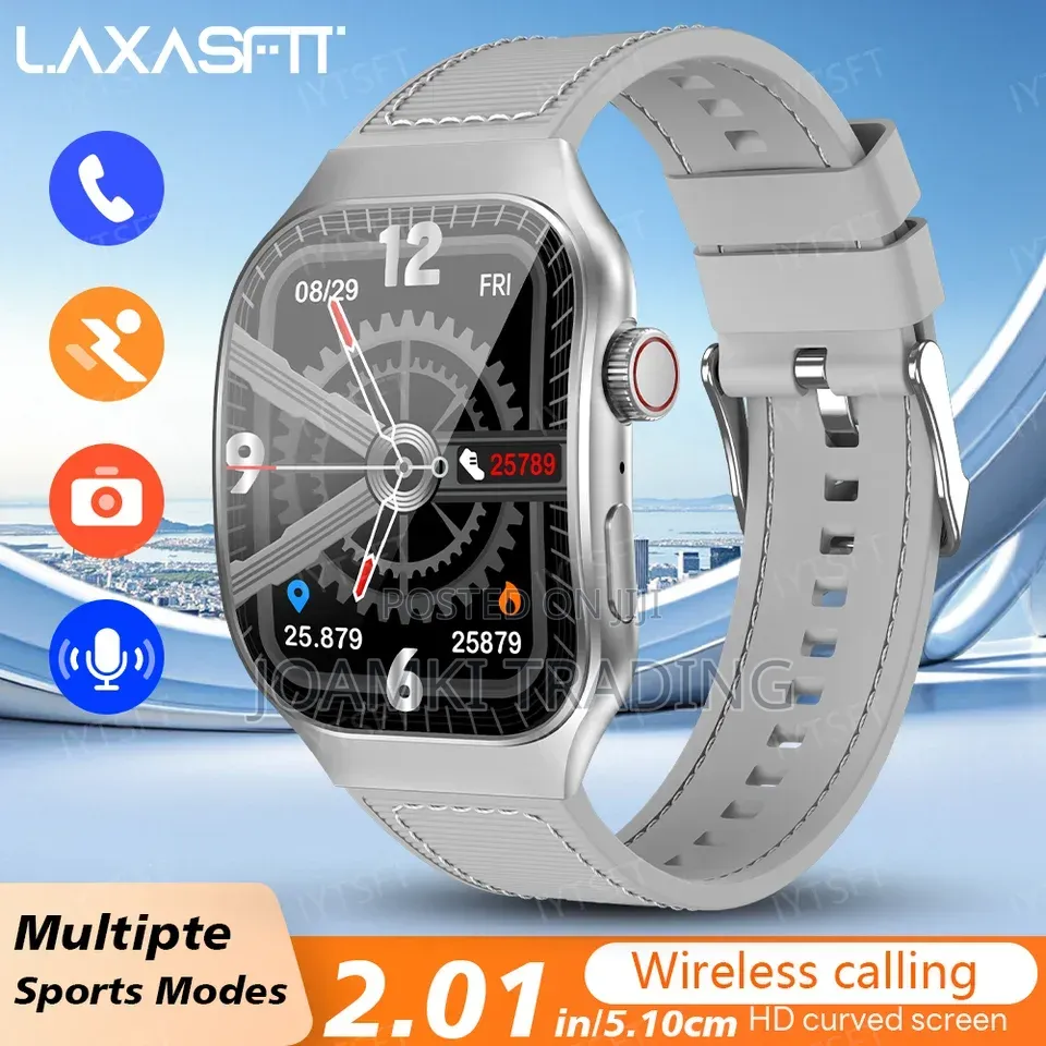 2.01" Curved Screen Smartwatch Men, Women, Bt Call,
